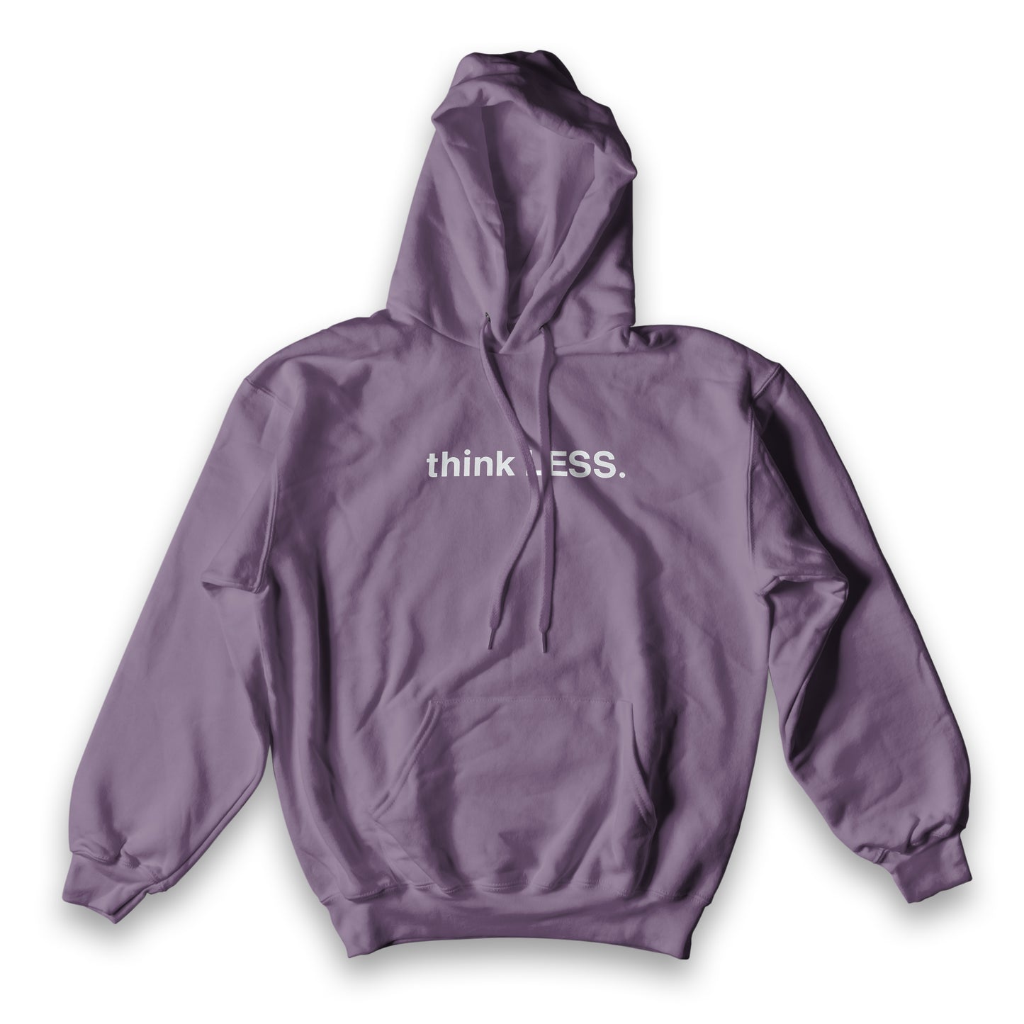 THINK LESS Simple Hoodie (Plum)