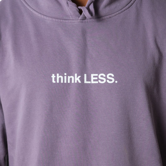 THINK LESS Simple Hoodie (Plum)