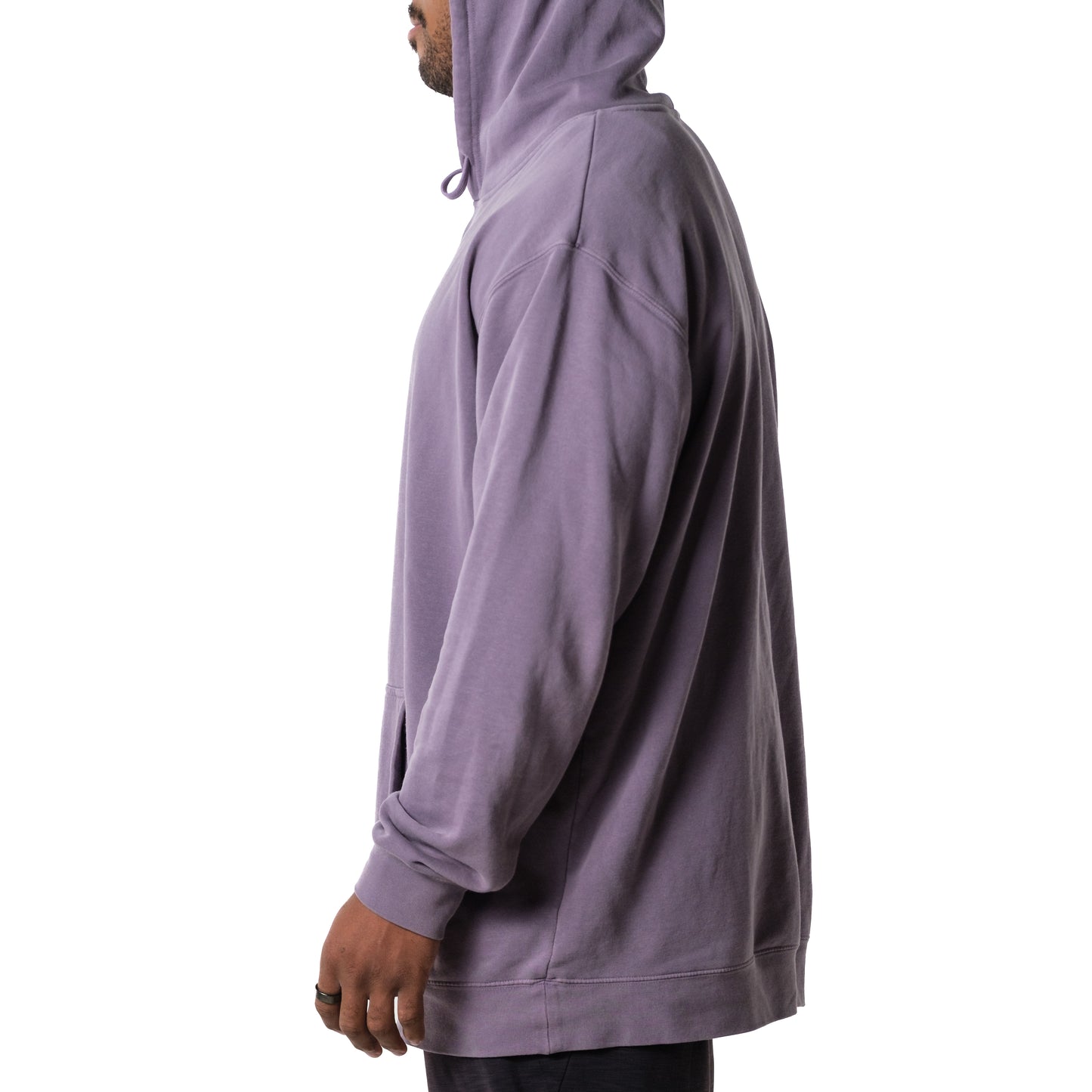 THINK LESS Simple Hoodie (Plum)